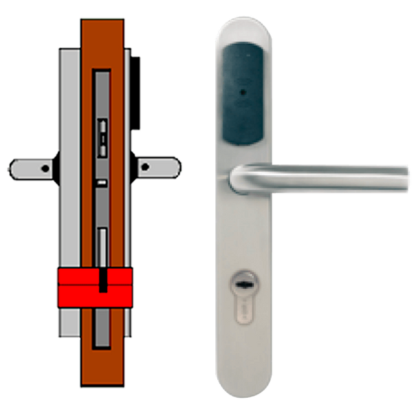 OFF-LINE (Update On Card) TESA® SMARTair™ Escutcheon L3V without Privacy (IP55) [SNCC1pXL3Vxx8mI]