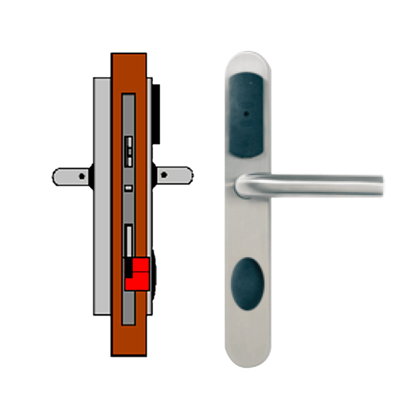 Wireless ON-LINE TESA® SMARTair™ Escutcheon L2O without Privacy [SNZC1pSL2Oxx8mI]