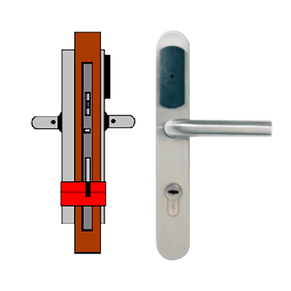 Wireless ON-LINE TESA® SMARTair™ Escutcheon L3V without Privacy [SNZC1pSL3Vxx8mI]