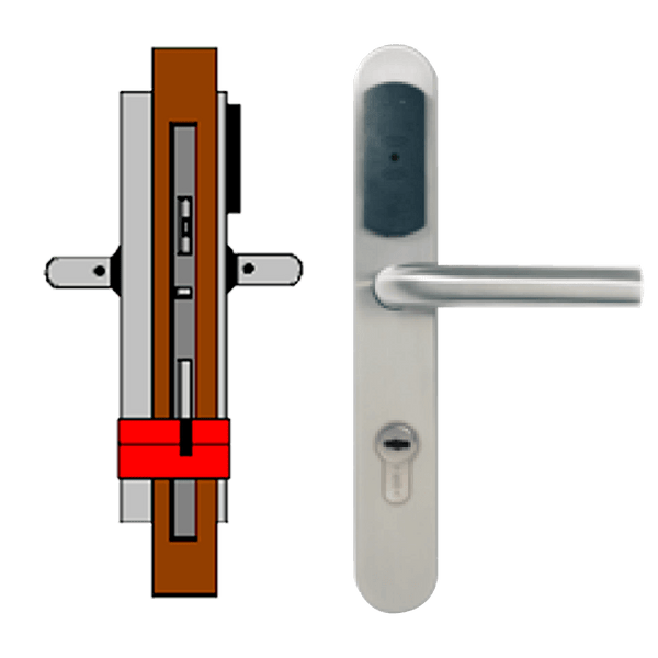 OFF-LINE (Wireless Ready) TESA® SMARTair™ Escutcheon L3V without Privacy [STRC1pSL3Vxx8mI]