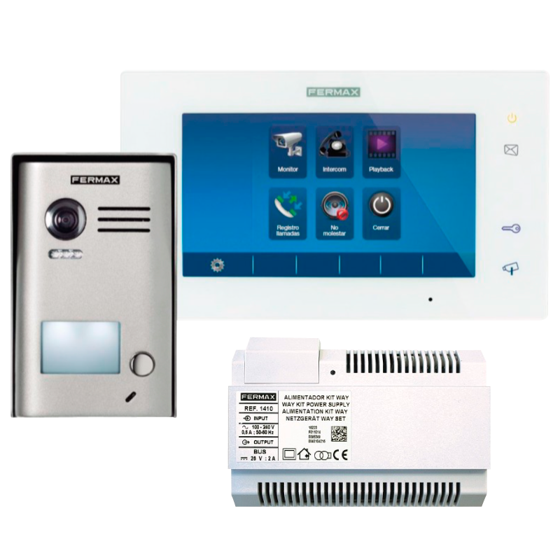 Fermax 1/W Fermax Way-Fi video door entry kit (WiFi intercom) Intercom  System Specifications