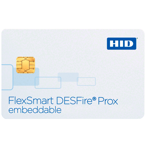 HID® DESFire™ + Prox Embeddable Composite Card [1457CxE]