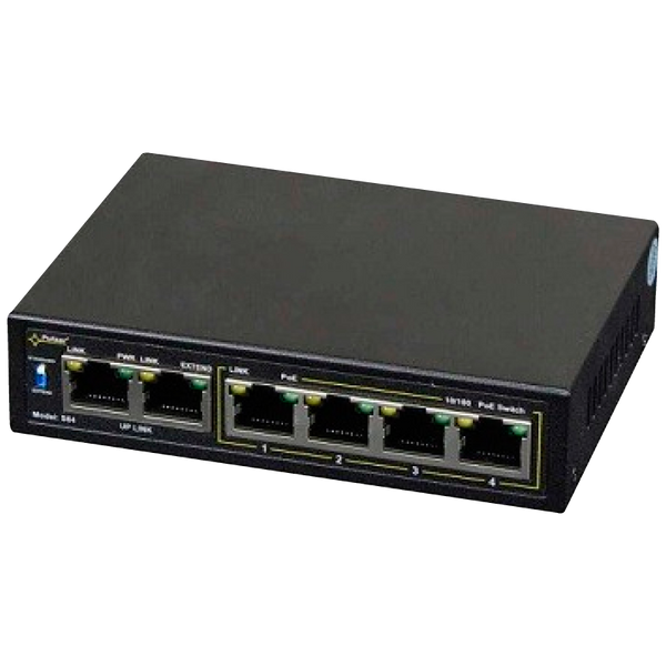 FERMAX® 4-Port (+2 Uplink) PoE+ Switch for 4 IP Cameras - 60W [ 1586]