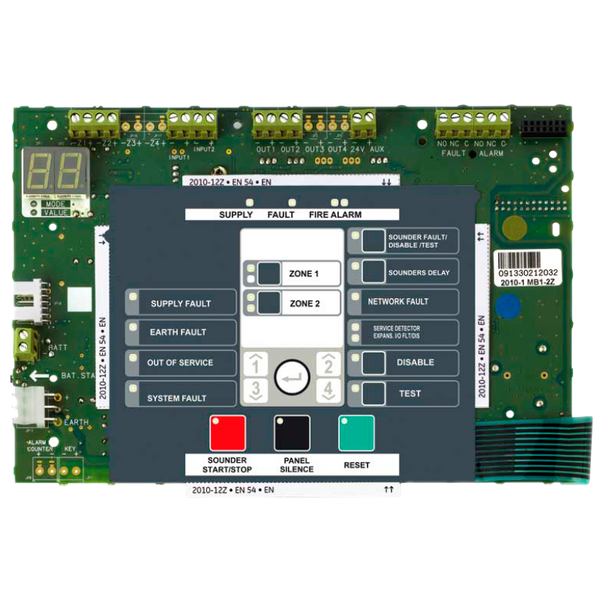 UTC™ Aritech™ Conventional Fire Panel (Detection) - 2 Zones (Board Only) [1X-F2-MB]