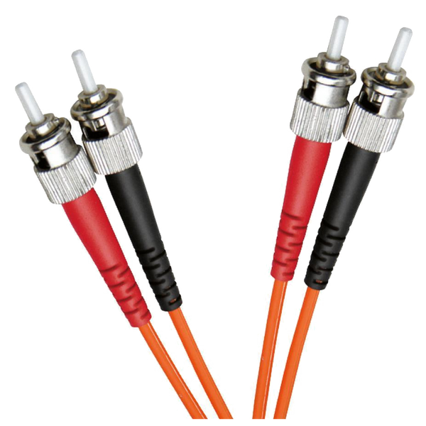 OM2 FO Patch Lead ST-ST 50/125 Duplex LS0H Orange 1 M [200-200]