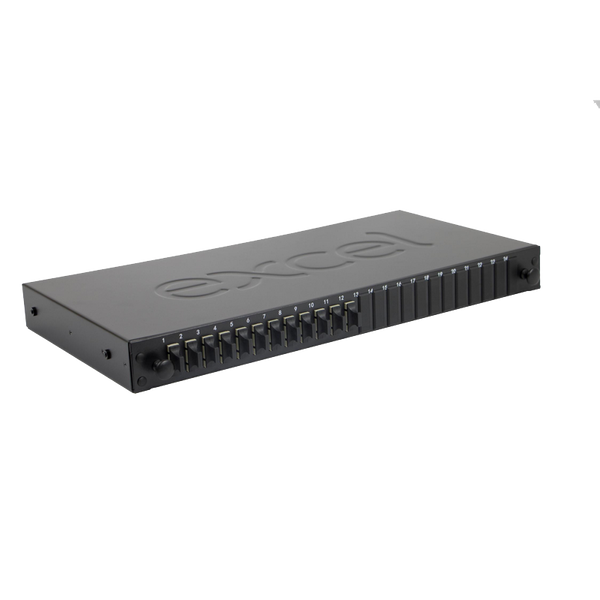 EXCEL® 24 Way Multimode Fibre Optic Panel - 16 SC Duplex (32 Fibres) Adap. [200-407]