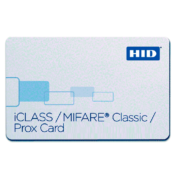 HID® iCLASS™ 32k (16k/16 + 16k/1) + MIFARE™ 4K + Prox Card [2624xN]