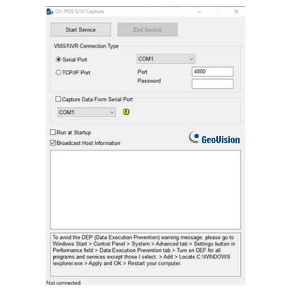 GEOVISION™ GV-POS SW Capture-2 License [55-POSSCPT-0002]