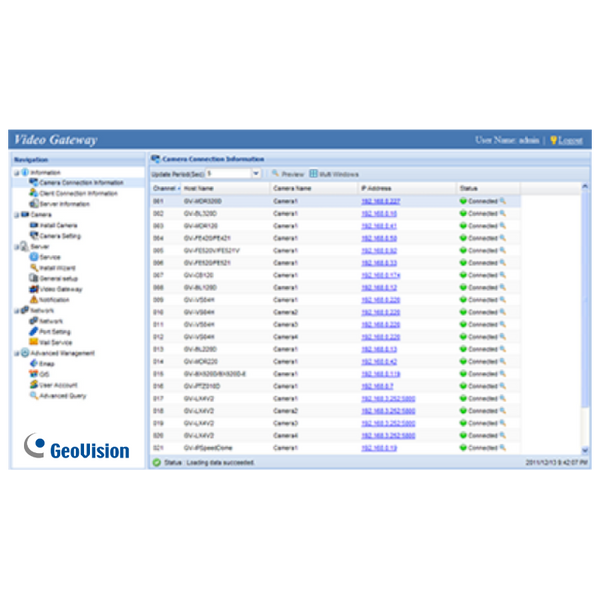 GEOVISION™ GV-Video Gateway License [55-VR128-000]