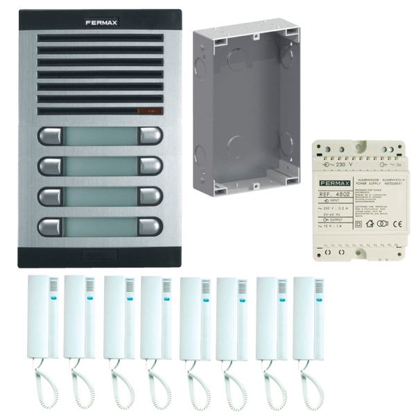 FERMAX® CITYMAX™ 8L AG 230V TEL. BL Intercom Kit [6208]