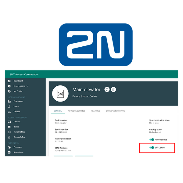 2N® License for Elevator Module [9160401]