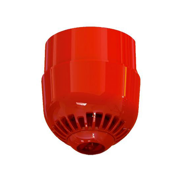 KILSEN® Multi-Tone Sounder with Red Strobe Light for ceiling [ASC367]