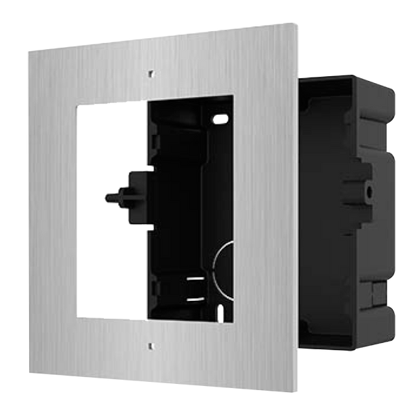 Marco para Interfonos IP HIKVISION™ de 1 Módulo (Empotrar) - Acero Inoxidable AISI-304//1-Module Frame for HIKVISION™ IP Intercom (Flush Mount) - AISI-304 Stainless Steel