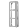 Marco para Interfonos IP HIKVISION™ de 3 Módulos (Superficie) - Acero Inoxidable AISI-304//3-Module Frame for HIKVISION™ IP Intercom (Surface Mount) - AISI-304 Stainless Steel