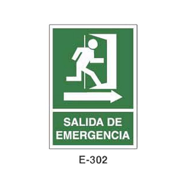 Emergency/Evacuation Signboard Type 1 (Plastic Sheet - Class B) [E-302-B]