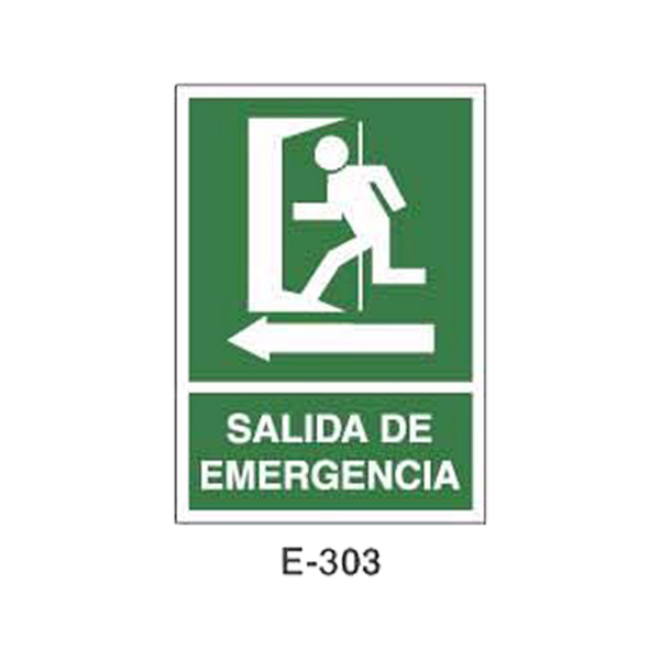 Emergency/Evacuation Signboard Type 1 (Plastic Sheet - Class A) [E-303-A]