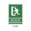 Emergency/Evacuation Signboard Type 1 (Plastic Sheet - Class B) [E-305-B]