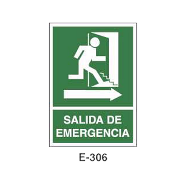 Emergency/Evacuation Signboard Type 1 (Plastic Sheet - Class B) [E-306-B]