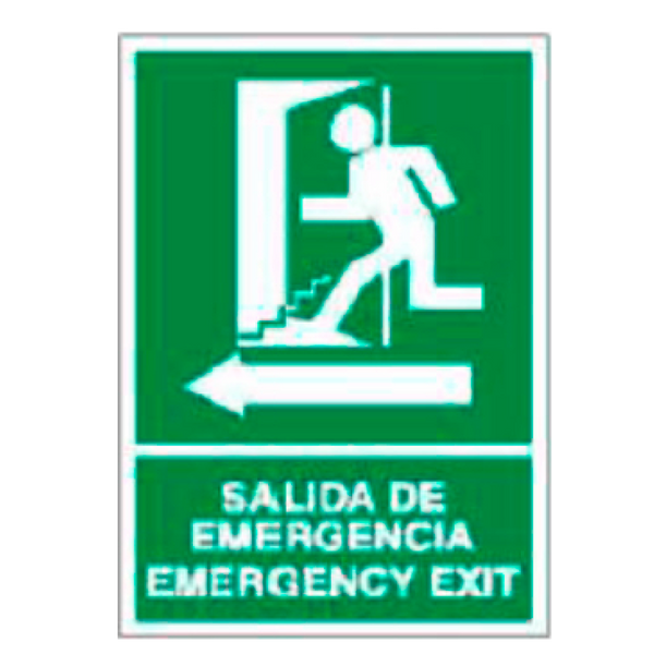 Emergency/Evacuation Signboard Type 1 (Plastic Sheet - Class A) [E-323-A]