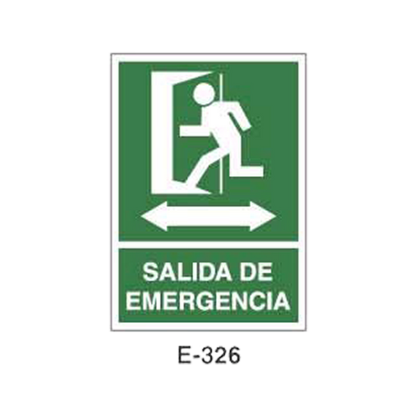 Emergency/Evacuation Signboard Type 1 (Plastic Sheet - Class B) [E-326-B]