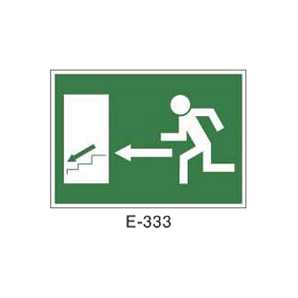 Emergency/Evacuation Signboard Type 1 (Plastic Sheet - Class B) [E-333-B]