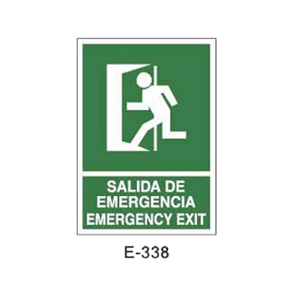 Emergency/Evacuation Signboard Type 2 (Plastic Sheet - Class A) [E-338-A]