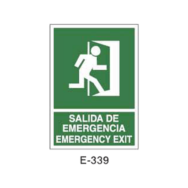 Emergency/Evacuation Signboard Type 2 (Plastic Sheet - Class B) [E-339-B]