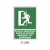 Emergency/Evacuation Signboard Type 2 (Plastic Sheet - Class A) [E-340-A]