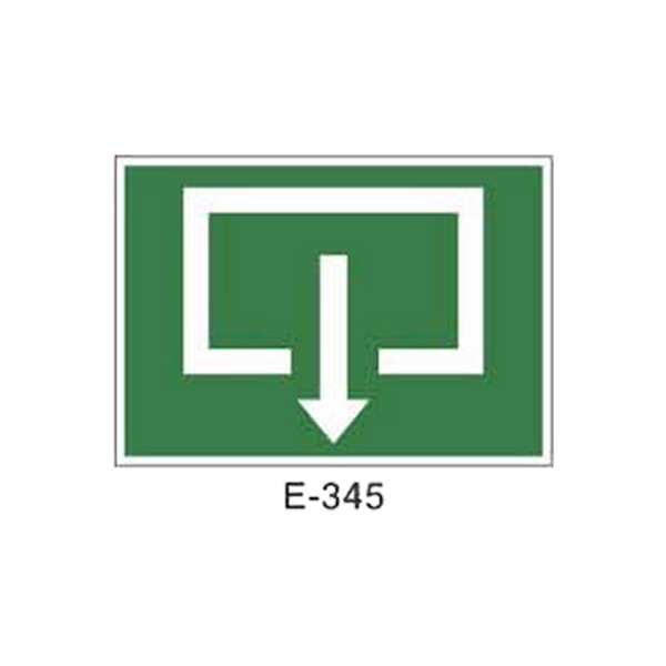 Emergency/Evacuation Signboard Type 2 (Plastic Sheet - Class A) [E-345-A]