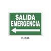 Emergency/Evacuation Signboard Type 2 (Plastic Sheet - Class A) [E-346-A]