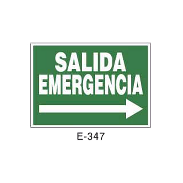 Emergency/Evacuation Signboard Type 2 (Plastic Sheet - Class A) [E-347-A]