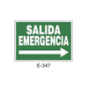 Emergency/Evacuation Signboard Type 2 (Plastic Sheet - Class B) [E-347-B]