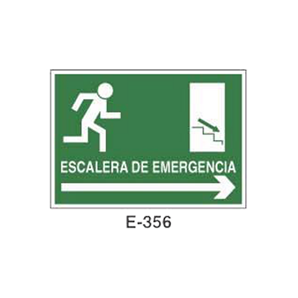 Emergency/Evacuation Signboard Type 2 (Plastic Sheet - Class A) [E-356-A]