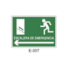 Emergency/Evacuation Signboard Type 2 (Plastic Sheet - Class A) [E-357-A]