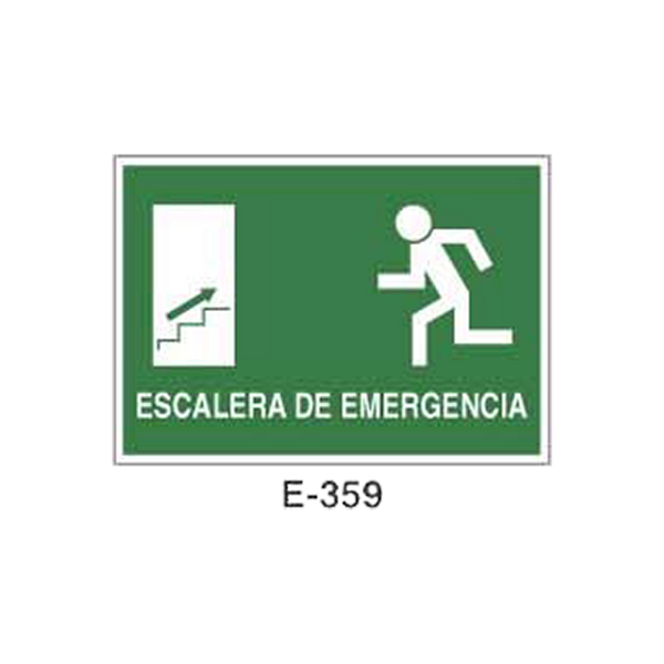 Emergency/Evacuation Signboard Type 2 (Plastic Sheet - Class B) [E-359-B]