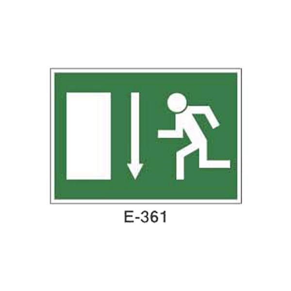 Emergency/Evacuation Signboard Type 2 (Plastic Sheet - Class A) [E-361-A]