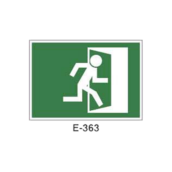 Emergency/Evacuation Signboard Type 2 (Plastic Sheet - Class B) [E-363-B]