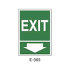 Emergency/Evacuation Signboard Type 2 (Plastic Sheet - Class B) [E-365-B]