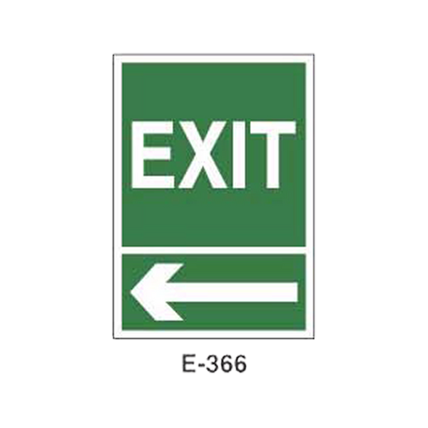 Emergency/Evacuation Signboard Type 2 (Plastic Sheet - Class A) [E-366-A]