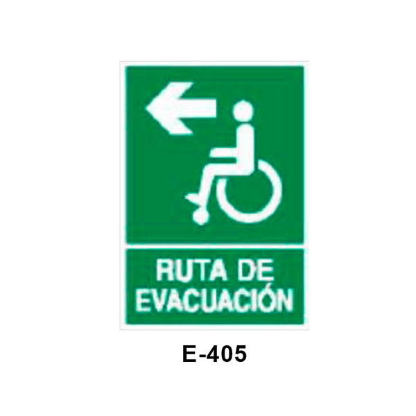 Emergency/Evacuation Signboard for  Disabled People (Methacrylate Sheet) [E-405-B]