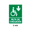 Emergency/Evacuation Signboard for  Disabled People (Methacrylate Sheet) [E-406-B]