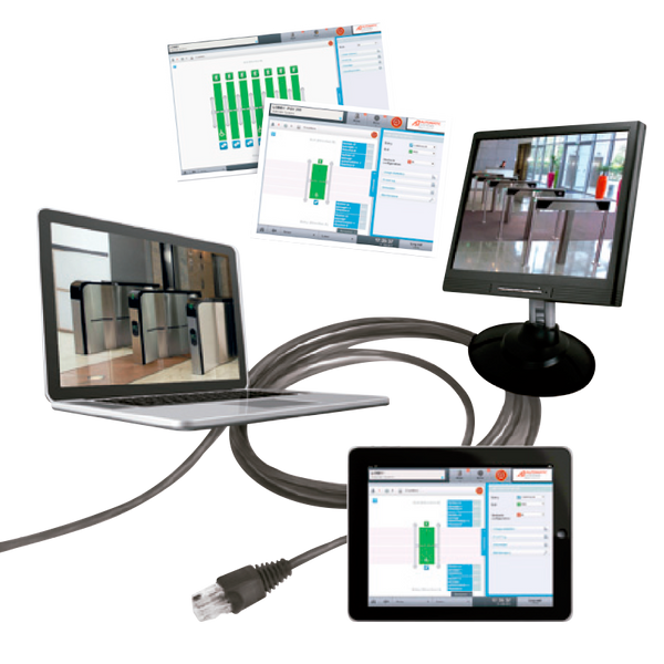 AUTOMATIC SYSTEMS® Smart n’ Slim Wired Connexion Kit (Up to 15 Corridors) [E/MPXX/K02]