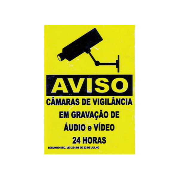 Outdoor CCTV Plate (Portuguese) [EM-281P]