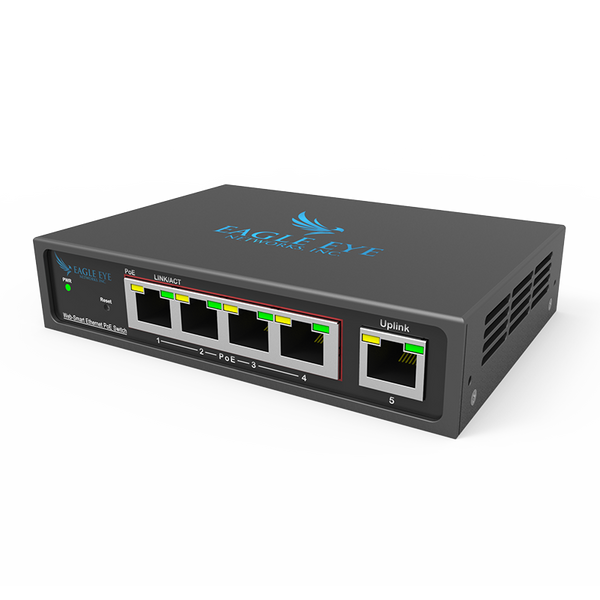 Eagle Eye™ 5-Port PoE+ Managed Switch - 60W [ENi-SW05m-001]