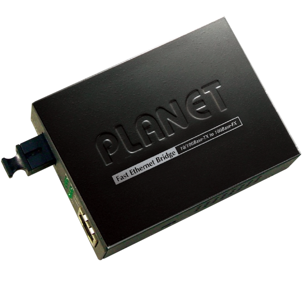 PLANET™ 10/100Base-TX to 100Base-FX (1 x MTRJ, Multi Mode) Bridge Media Converter - 2Km [FT-803]