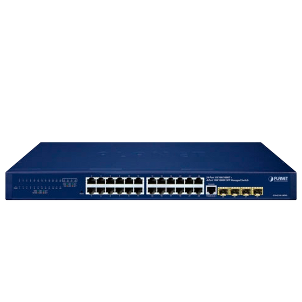 PLANET™ 24-Port 10/100/1000T + 4-Port 100/1000X SFP Managed Gigabit Switch - L2/L4 [GS-4210-24T4S]