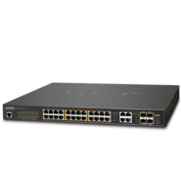 PLANET™ 24-Port Ultra PoE + 4-Port Gigabit TP/SFP Combo Managed Switch - L2 (600W) [GS-4210-24UP4C]