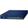 PLANET™ 2-Port 10/100/1000T 802.3bt PoE + 6-Port 10/100/1000T 802.3at PoE + 2-Port 100/1000X SFP Managed Switch - L2/L4 (240W) [GS-4210-8HP2S]