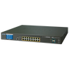 PLANET™ 16-Port 802.3bt UltraPoE + 2-Port 10G SFP+ Managed Switch with LCD Touch Screen - L3 (400W) [GS-5220-16UP2XVR]