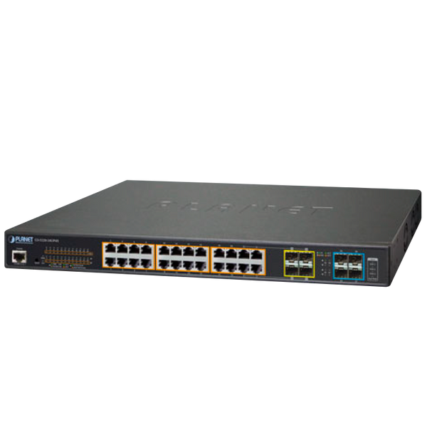 PLANET™ 24-Port Ultra PoE + 4-Port 10G SFP+ Managed Switch - L2+ with L3 Static Routing (400W) [GS-5220-24UP4X]